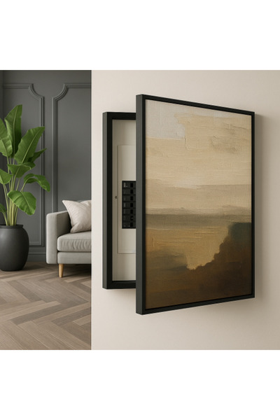 lawhat لوحة اخفاء الطبلون فن تجريدي مطبوعة على قماش الكانفس موديل 3225