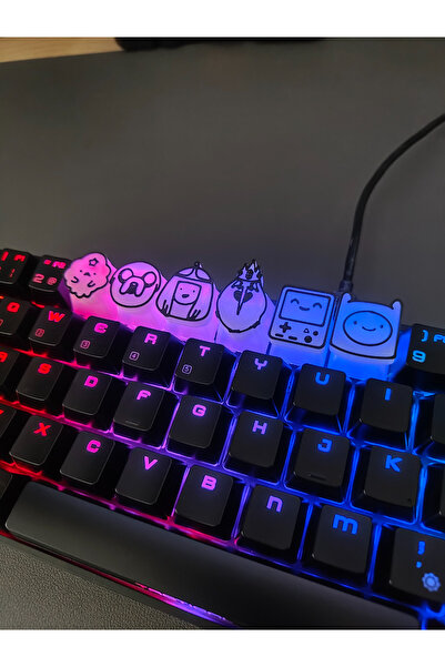 NorthEdge3D Adventure Time Mekanik Klavye Tuş Takımı - 6'lı Özel Tasarım Arti...