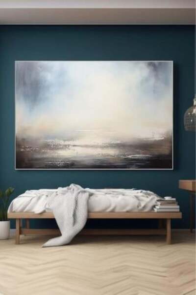 lawhat لوحة ديكور منزلي تجريدية مطبوعة على قماش الكانفس موديل (3029)