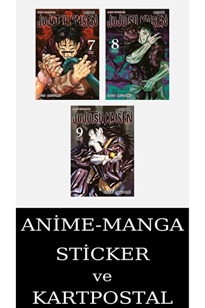 Gerekli Şeyler Yayıncılık Jujutsu Kaisen 7-8-9 Manga Seti (3 KİTAP) / Anime-M...