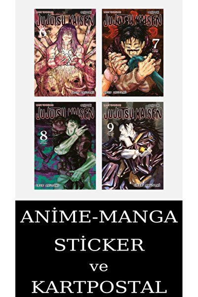Gerekli Şeyler Yayıncılık Jujutsu Kaisen 6-7-8-9 Manga Seti (4 KİTAP) / Anime...