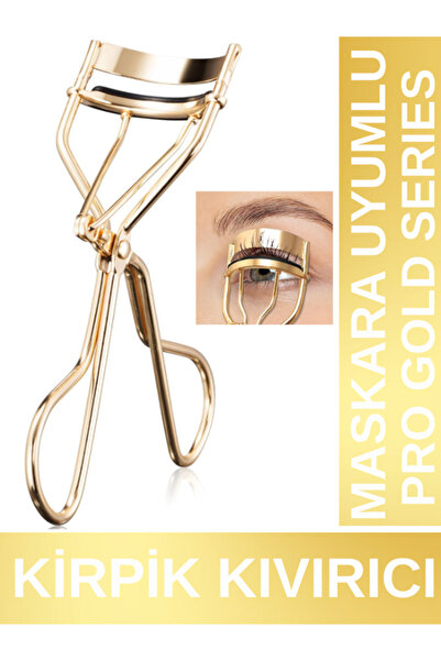 Kirpik Kıvırıcı & Kirpik Makası – Pro Series Eyelash Curler, Maskara Uyumlu, Doğal ve Kalıcı Kıvrım