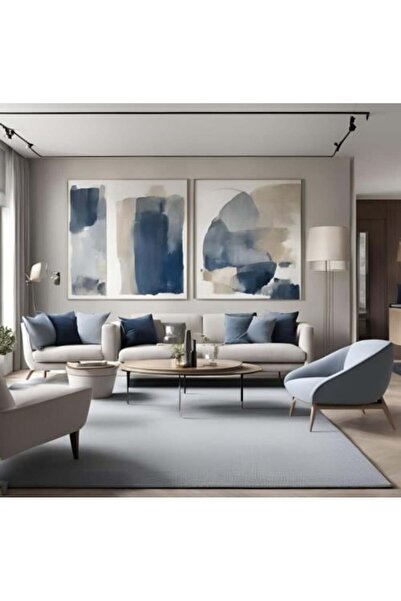 lawhat لوحات فنية مطبوعة تجريدي على قماش الكانفس موديل (2968)