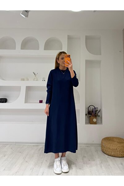 İrka Moda Modal Uzun Kollu Elbise