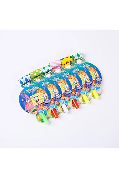 Choice 6 قطع من لوازم حفلات أعياد الميلاد برسومات سبونج بوب الكرتونية، لوازم ...