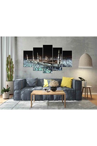 lawhat لوحات فنية المدينة المنورة مطبوعة على قماش الكانفس موديل ( 1611)