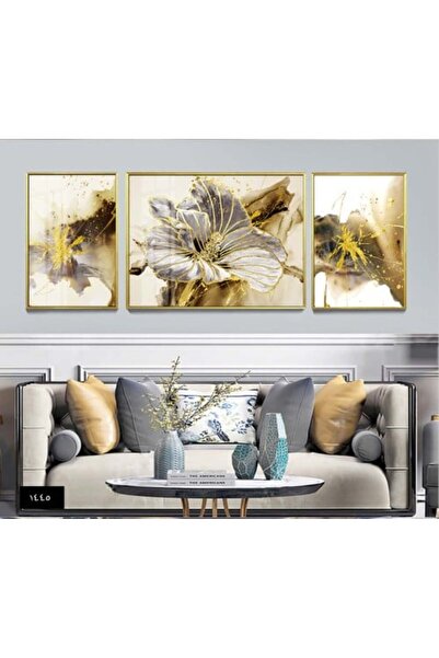 lawhat لوحات فنية تجريدية مطبوعة على قماش الكانفس موديل ( 1445)