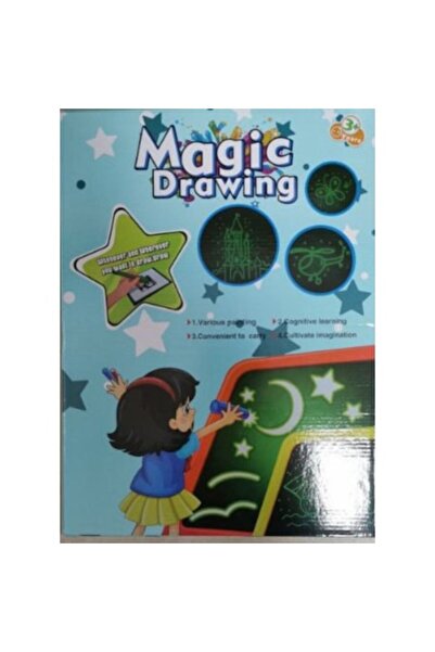 Toy Toy Toy Caiet de desen cu lumină și suprafață reutilizabilă