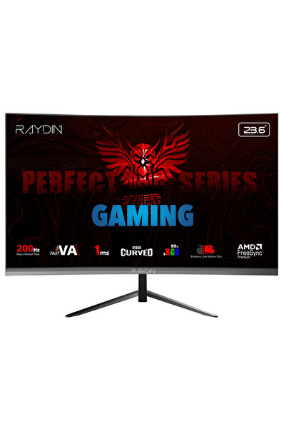 karadağsb Raydin Mm24Rfa-200Hz, 23.6&Quot;, 1Ms, 200Hz, Full Hd, Hdmi, Dp, Ho...