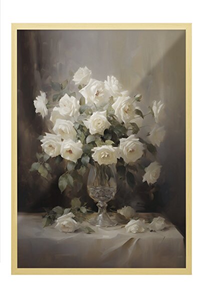 Postifull Vintage slika, poster u bež okviru, vintage zidni dekor