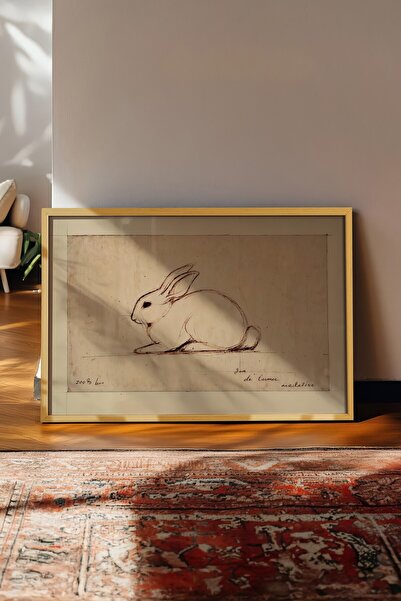 Postifull Tablou vintage, poster cu rama bej, decor de perete vintage