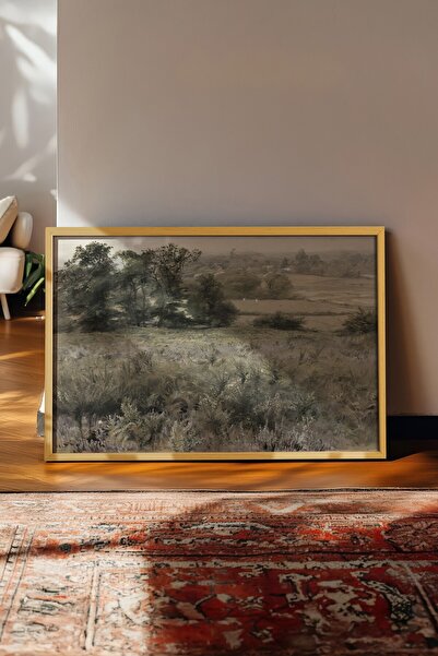 Postifull Vintage ζωγραφική, αφίσα με μπεζ κορνίζα, vintage διακόσμηση τοίχου