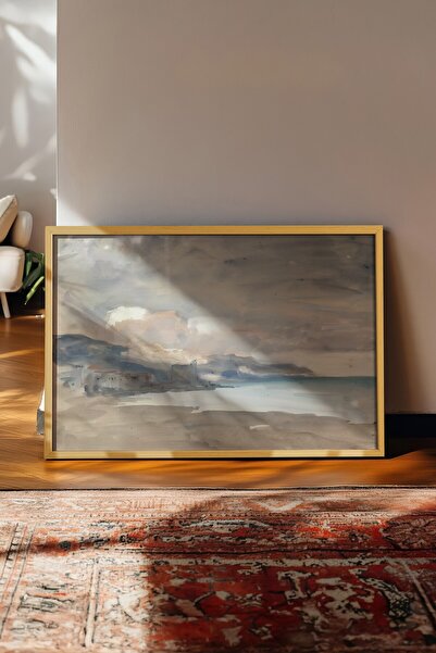 Postifull Vintage Tablo, Bej Çerçeveli Poster, Vintage Duvar Dekoru