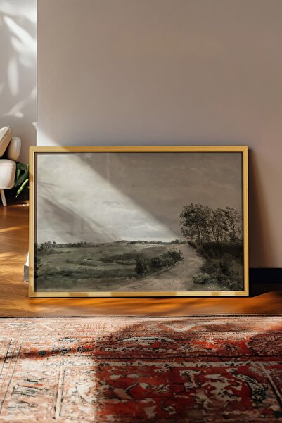 Postifull Винтидж картина, плакат с бежова рамка, винтидж декорация за стена