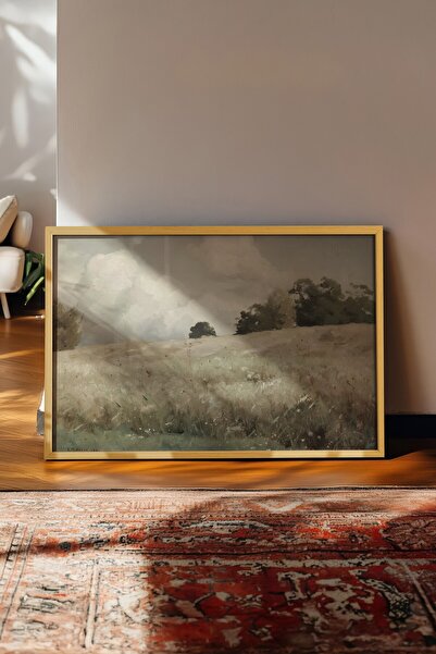 Postifull Vintage slika, poster u bež okviru, vintage zidni dekor