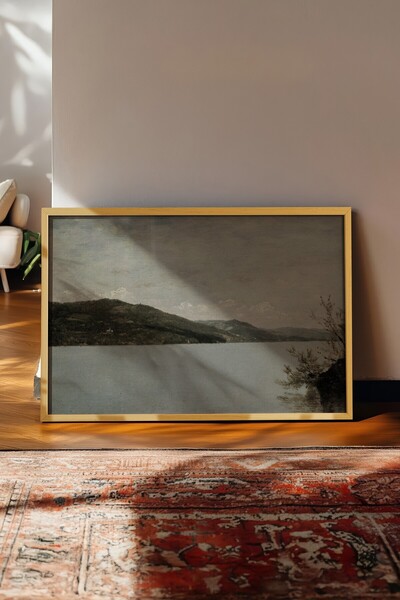 Postifull Tablou vintage, poster cu rama bej, decor de perete vintage