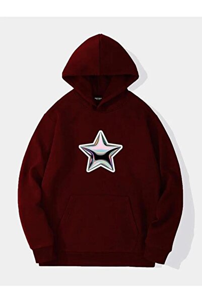 DİVİN Unisex Stüssy Star Sweatshirt White