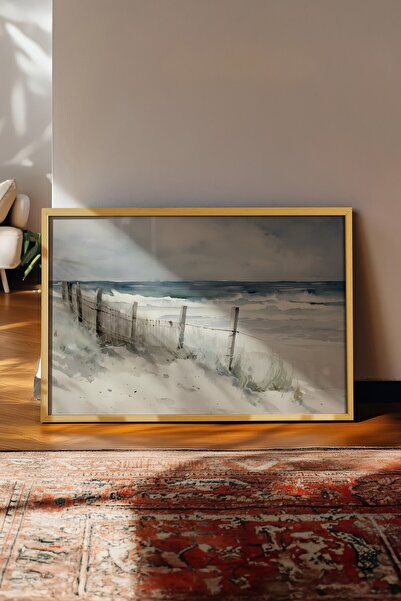 Postifull Vintage slika, poster u bež okviru, vintage zidni dekor