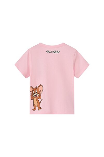Giordano Girl's Tom & Jerry Printed Cotton Crew Neck Tee
