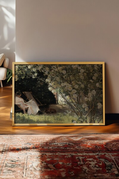 Postifull Vintage slika, poster u bež okviru, vintage zidni dekor