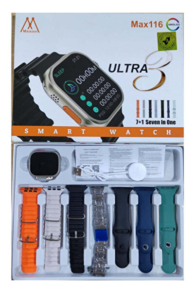 Generies Ultra Smart Watch with AMOLED Display - Advanced Edition with 7 Inte...