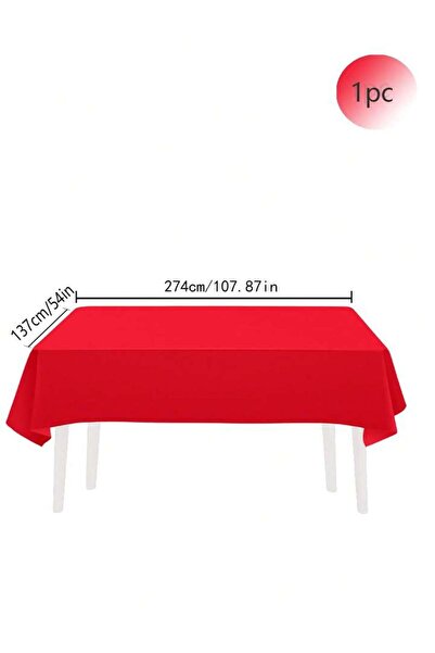 Choice red 137x274cm Disposable Solid Color Tablecloth Birthday Party Wedding...