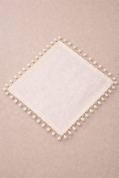 Ases Design Pearl Detailed Coffee Presentation Napkin