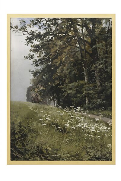 Postifull Vintage slika, poster u bež okviru, vintage zidni dekor