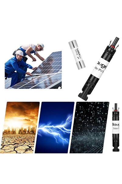 OEM Mufa MC4 cu siguranta fuzibila 15A, conector impermeabil,rezistent la UV ...