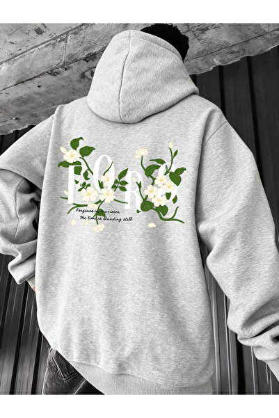 Flow touch Special Printed unisex Oversized / relaxed fit basic thick/fleece-...