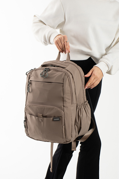 Sanmorris Unisex Multi-Compartment Water-Resistant Parachute Fabric School an...