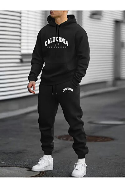 LAYORA طقم بدلة رياضية للرجال بغطاء رأس - جودة عالية