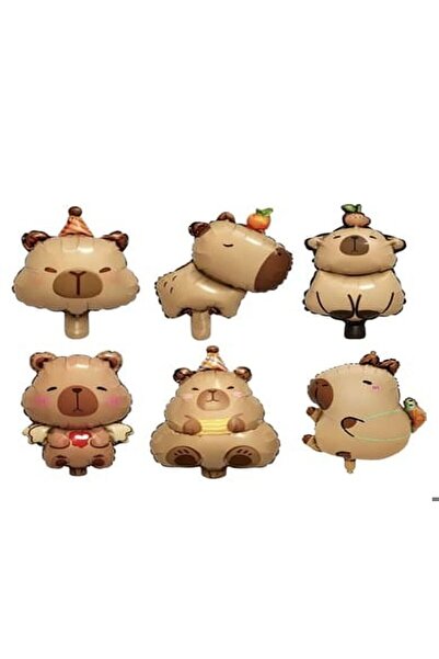 ÇITIPITISTORE مجموعة من 6 شخصيات كرتونية على شكل بالونات جولي متنوعة