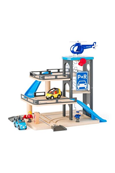 Woodyland Woody Multi-Level Parking Garage Playset