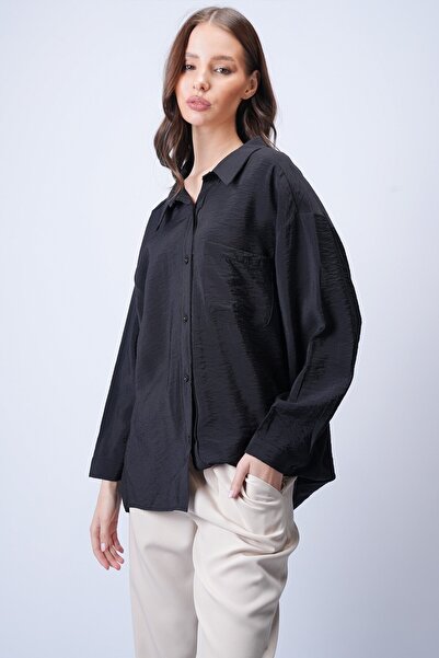 VAGGON Single Pocket Oversize Shirt