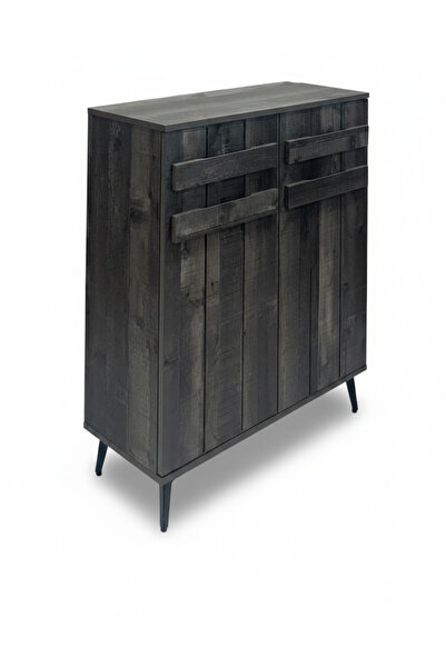 Generic Classic Modern Wooden Shoe Cabinet - 2 Doors (80x30x95 cm)