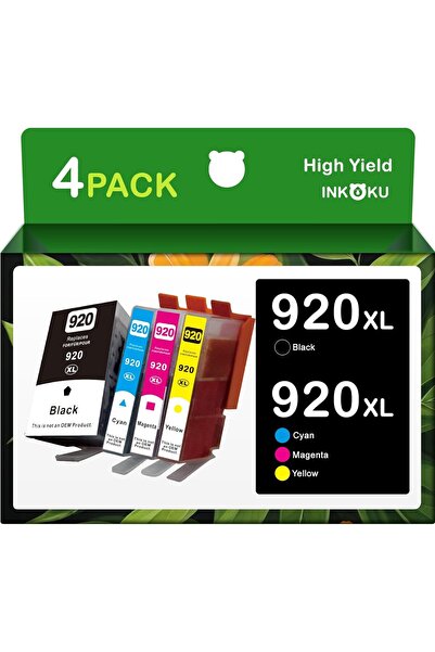 HP 920XL MUADİL URUN Officejet 6500A 6000 6500 7000 7500A (Black, Cyan, Magen...