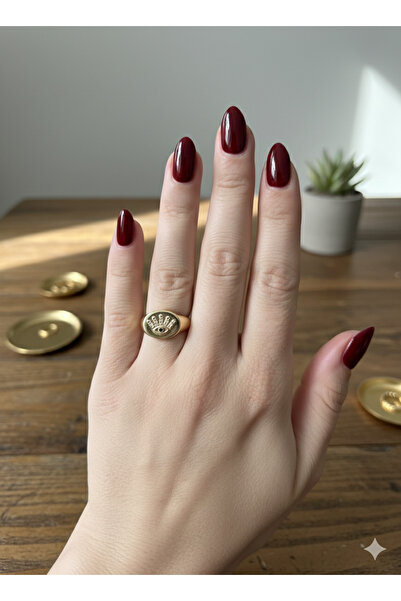 BULUT SEPETİ Serpent Finger Eye Figure Ring