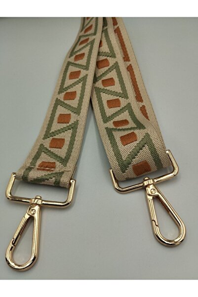 Zeyora Patterned Bag Strap Woven Mango