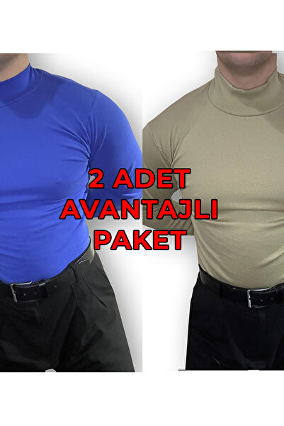 Lushen Unisex 2-Piece Advantage Pack Set Long Sleeve Turtleneck Body Badi Swe...