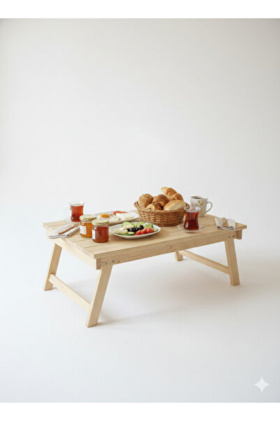JPTR Katlanır Ahşap Yatak Keyif Masası