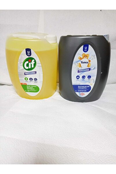 Yumoş ÇAMAŞIR YUMUŞATICISI 5 lt. ve ELDE BULAŞIK DETERJANI 5 lt.