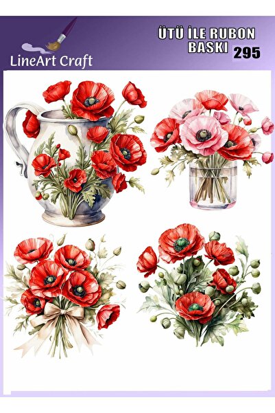 LİNEART Iron-On Rubon Printing Transfer No:Rb295-30X30Cm
