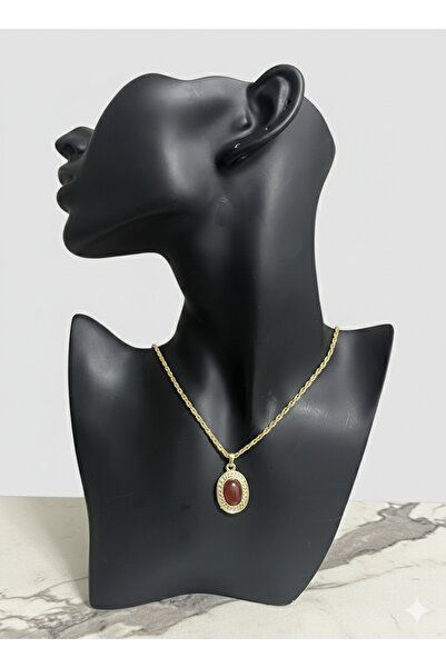 duru bags&wallet Akik Taşlı Kolye