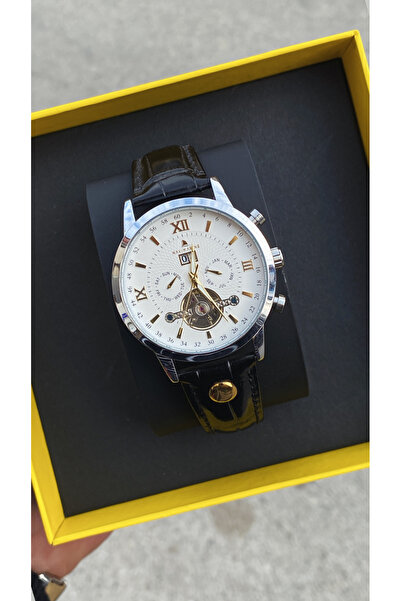 Navimarine Original Automatic Turbolon Leather Corodon Clip Men's Wristwatch