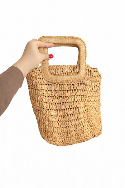 KAREL Hand Knitted Straw Hand Bag
