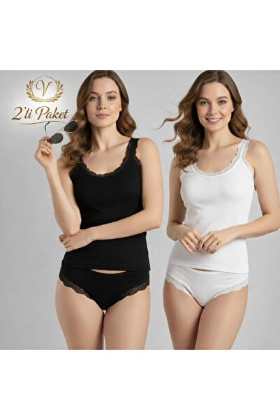 Twentyipek Stylish and Comfortable Lace Detailed Women's Nightgown Undershirt...