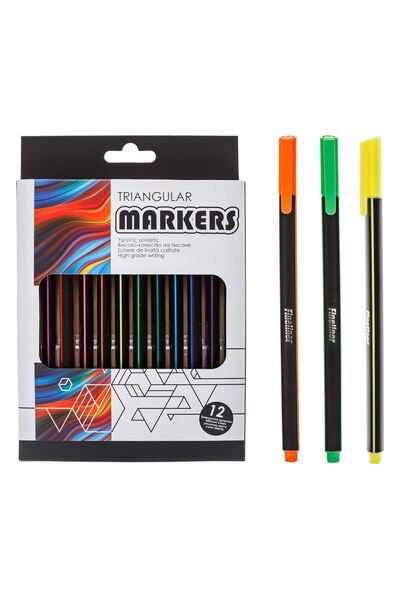 OEM Carioci Triunghiulare Fineliner de Diferite Culori - 12buc