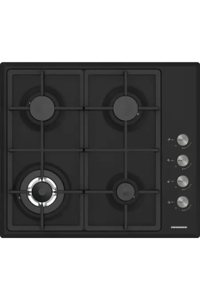 Heinner BUILT-IN HOB HBH-S4IWF-BK, GAS, 4 BURNERS, WOK