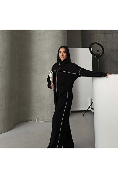 Tarzımızbir طقم بدلة رياضية حواف أسطوانية من قماش مودال مقاس كبير